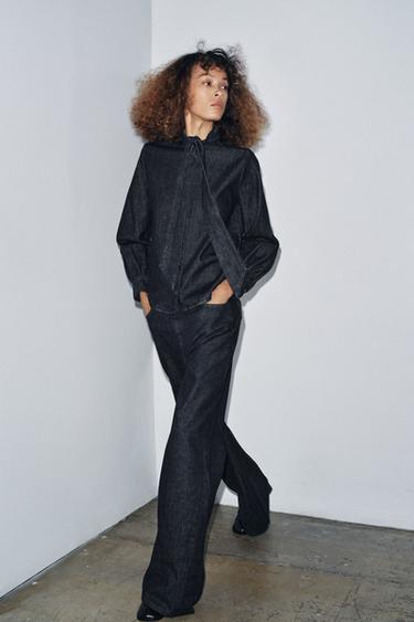 JEAN ZW COLLECTION JAMBES LARGES TAILLE HAUTE - Bleu de Zara - Image 2