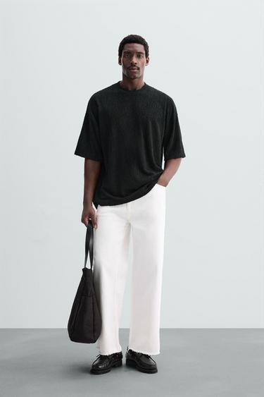 TEXTURED RELAXED FIT SWEATSHIRT - Black by Zara - Image 0