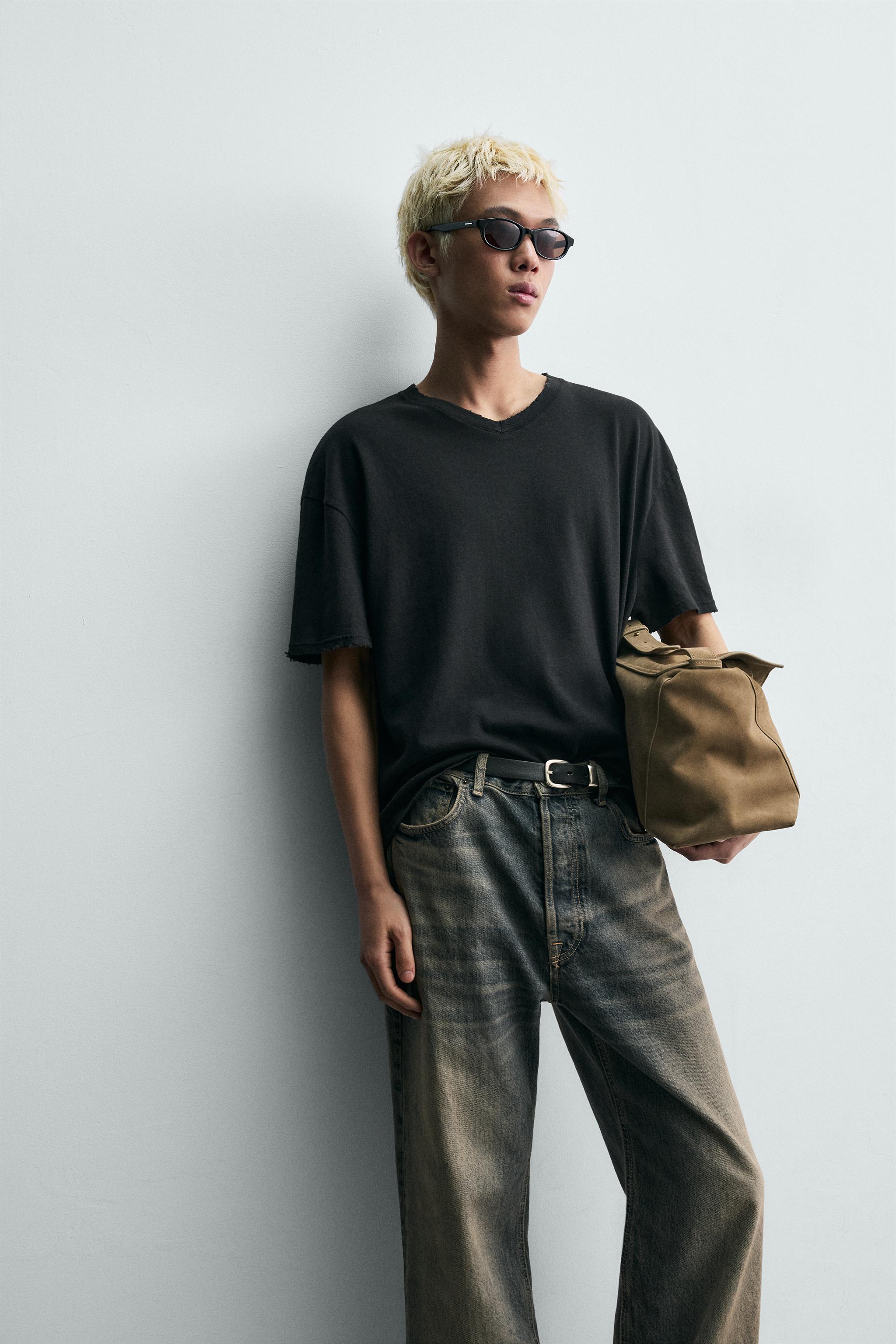 COTTON - HEMP V-NECK T-SHIRT