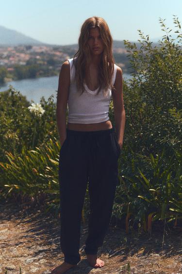 LOOSE FIT JOGGERS - Black by Zara - Image 0
