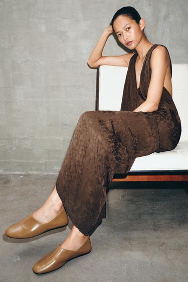 LIMITED EDITION SOFT LEATHER SLIPPERS - Brown by Zara - Image 2