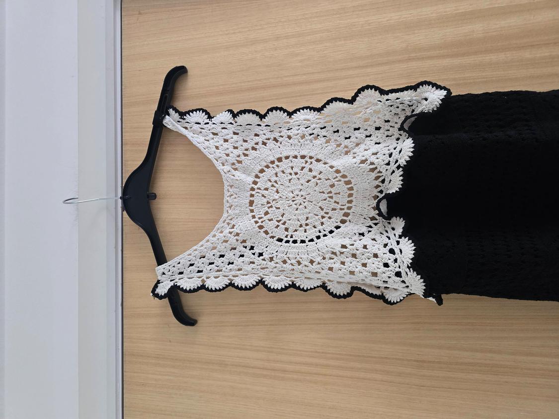 CONTRAST CHENILLE DRESS - Image 4