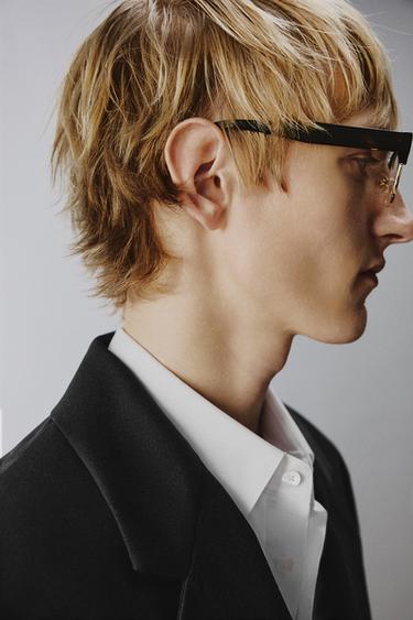 100% WOOL SUIT BLAZER - Black by Zara - Image 3