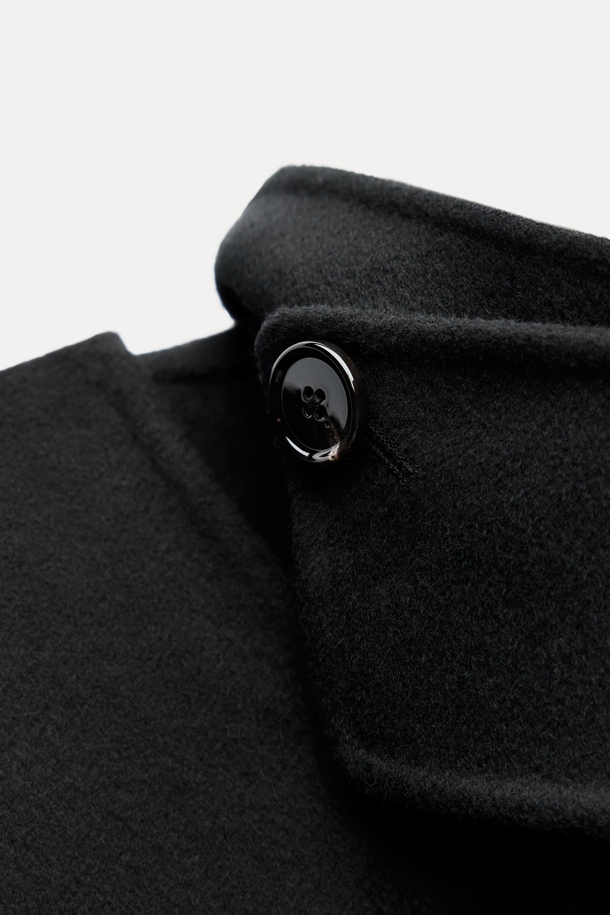 WOOL BLEND SCARF COAT ZW COLLECTION - Black | ZARA United States WOOL BLEND SCARF COAT ZW COLLECTION - Black | ZARA United States