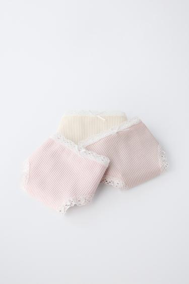 6-14 YEARS / THREE-PACK OF LACE BRIEFS - Pink by Zara - Image 5