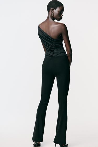 LEGGINGS WITH METAL APPLIQUÉ - Black by Zara - Image 3