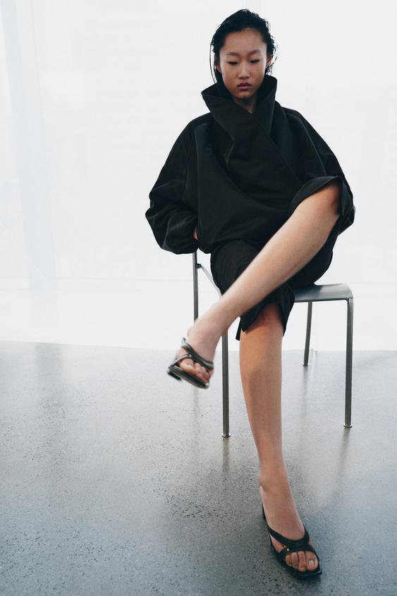 LEATHER STRAPPY HEELS