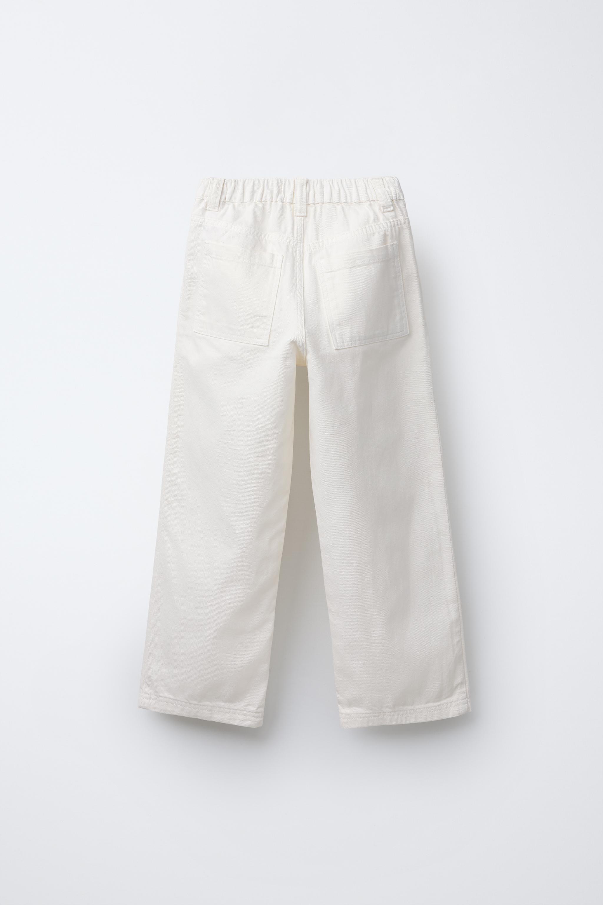 RELAXED BAGGY JEANS - Ecru | ZARA United States