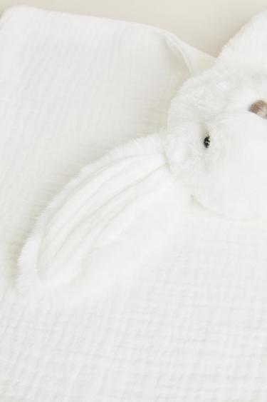 CHILDREN’S BUNNY CUDDLY SOFT TOY - White by Zara - Image 3