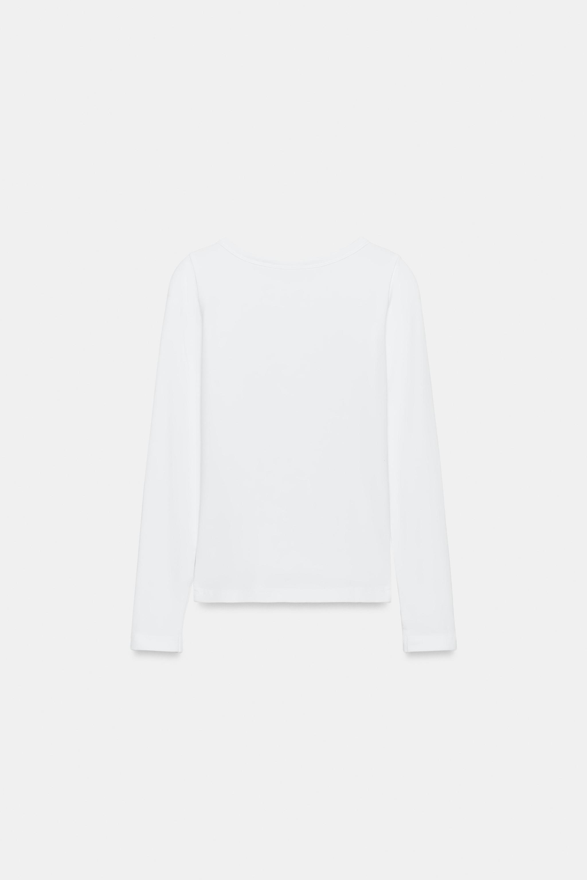 T-SHIRT À COL BATEAU