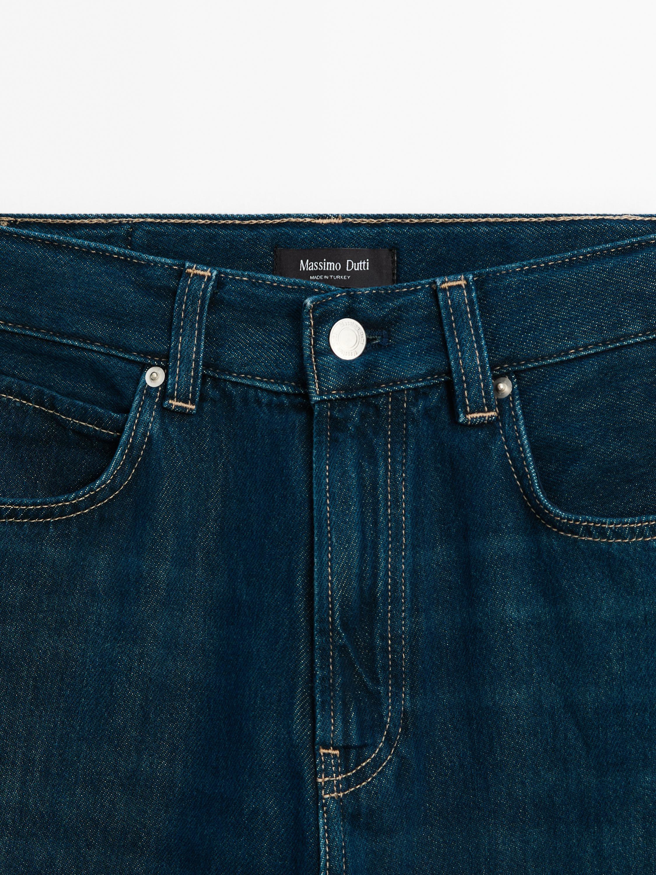 High-waist wide-leg jeans - Aquamarine | ZARA United States High-waist wide-leg jeans - Aquamarine | ZARA United States