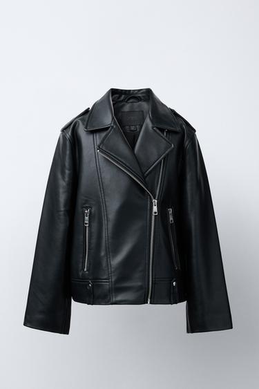 FAUX LEATHER BIKER JACKET - Black by Zara - Image 0