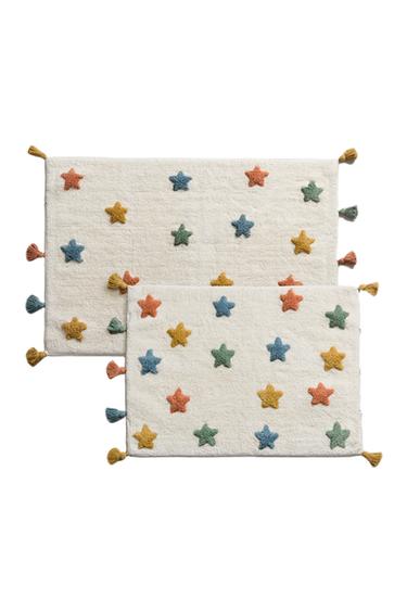 KIDS' BATH MAT WITH STARS - Oyster-white by Zara