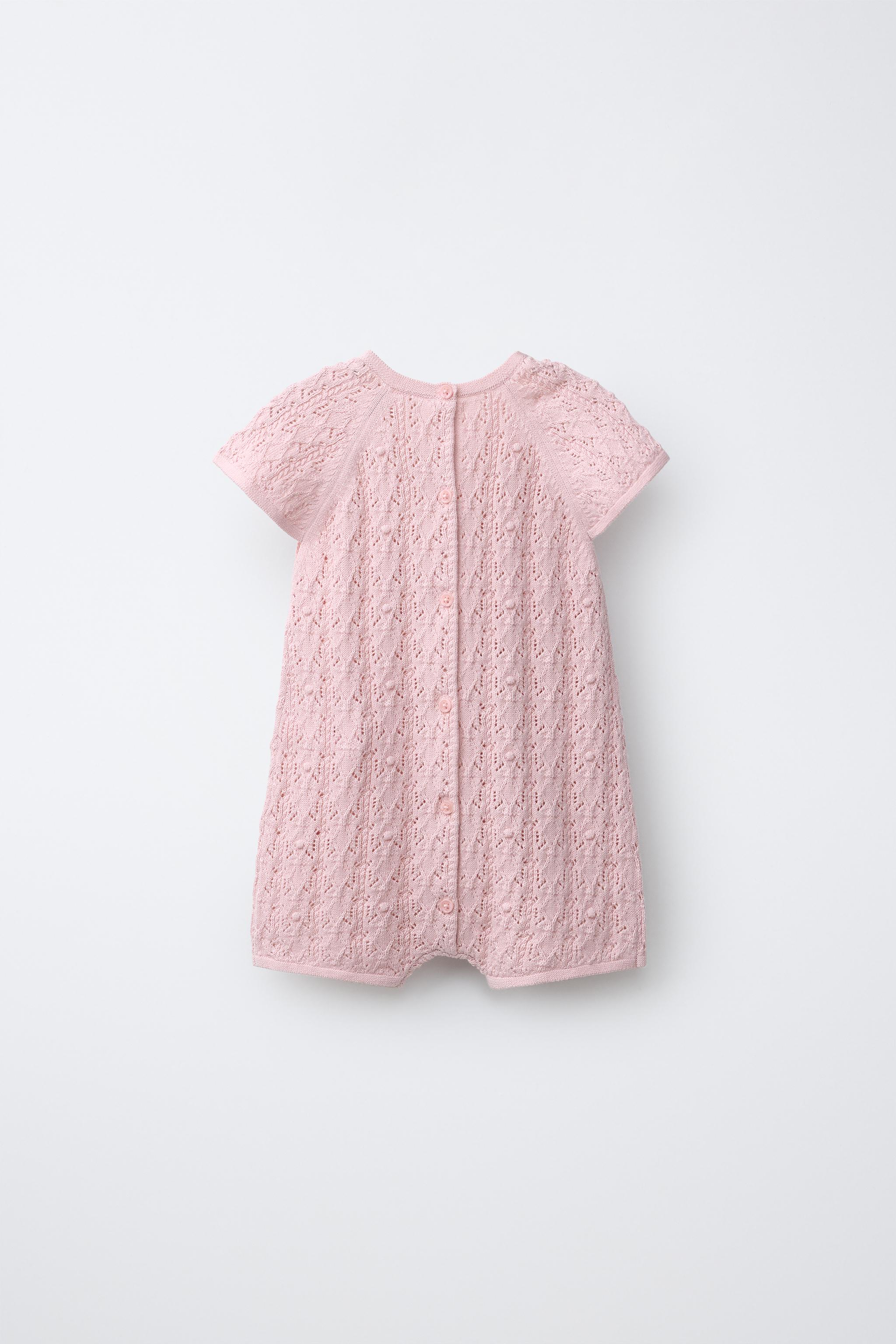 OPENWORK KNIT SHORT JUMPSUIT