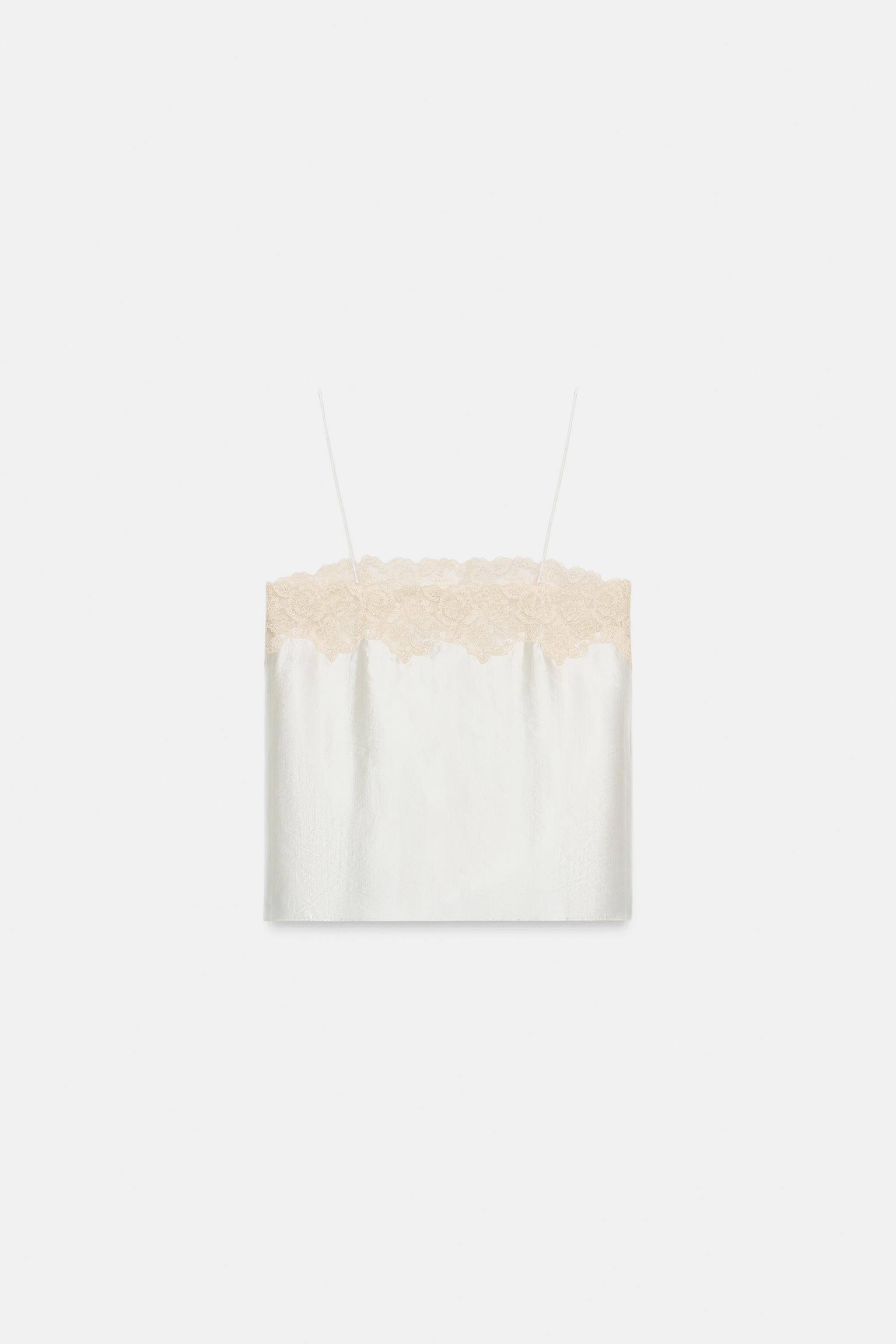 ZW COLLECTION LACE STRAP TOP