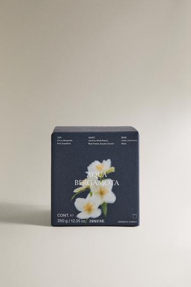(350 G) AQUA BERGAMOTA SCENTED CANDLE - Pastel green by Zara - Image 3