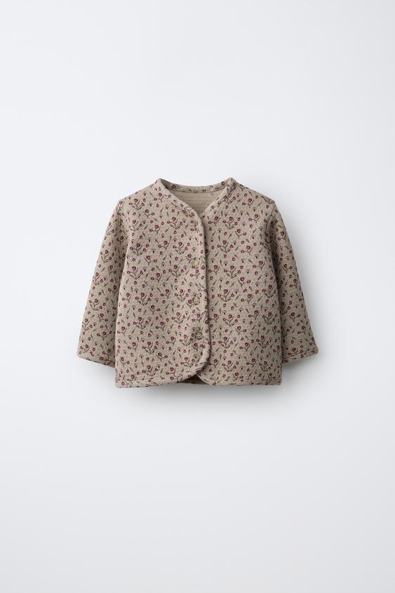 CHAQUETA TEXTURA FLORES - Arena de Zara - Imagen 0