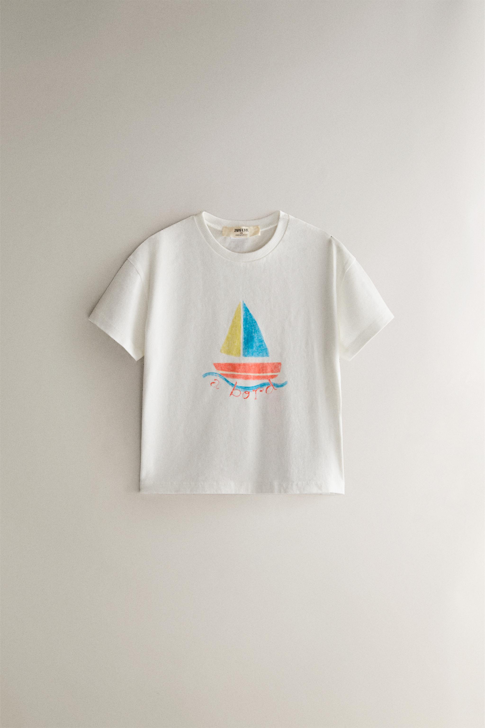 Детские футболки Zara KIDS' "A BORD" T-SHIRT