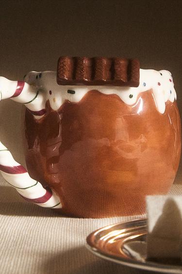 CHILDREN'S CERAMIC CHRISTMAS CHOCOLATE MUG - Multicoloured by Zara