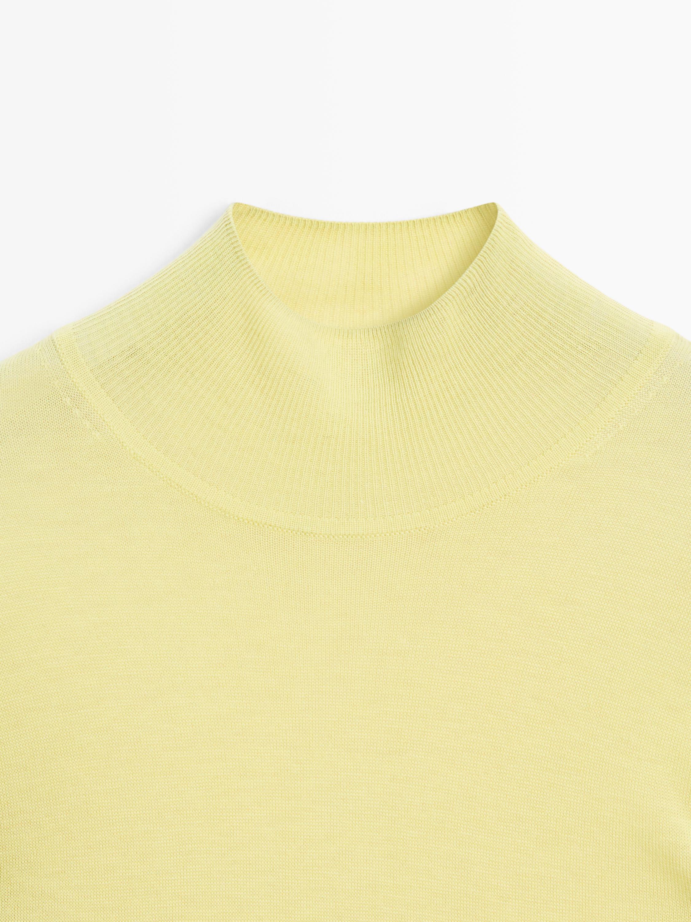 100% wool knit mock turtleneck sweater - STUDIO