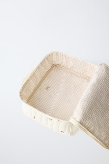 FLORAL BRIEFCASE - Ecru White by Zara - Image 3