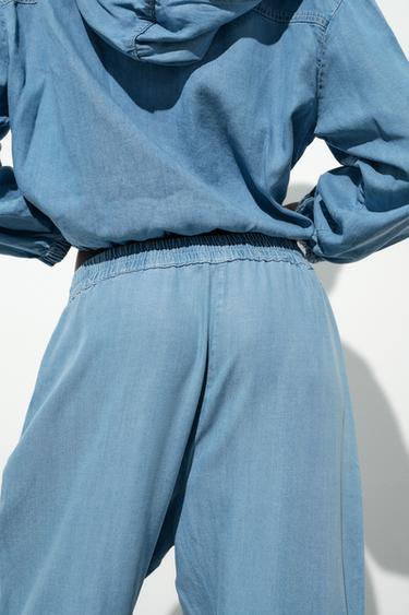 PANTALON DE JOGGING POIGNETS BAS - Indigo clair de Zara - Image 3