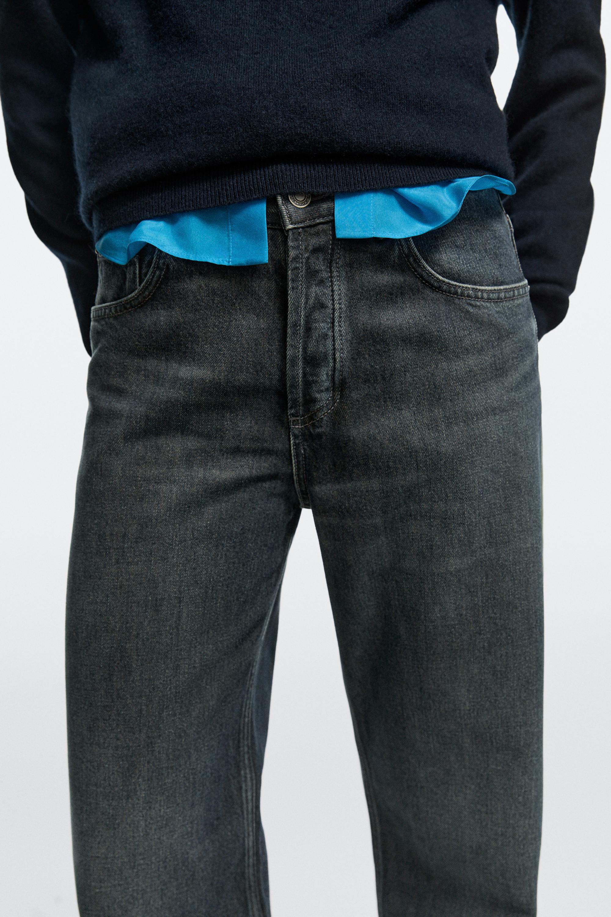 Jean wide leg taille moyenne