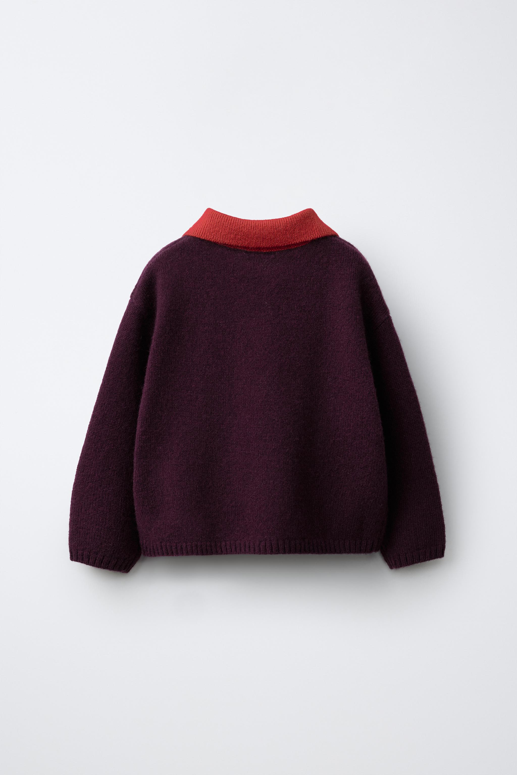 POLO EN MAILLE COLOR-BLOCK 100 % LAINE