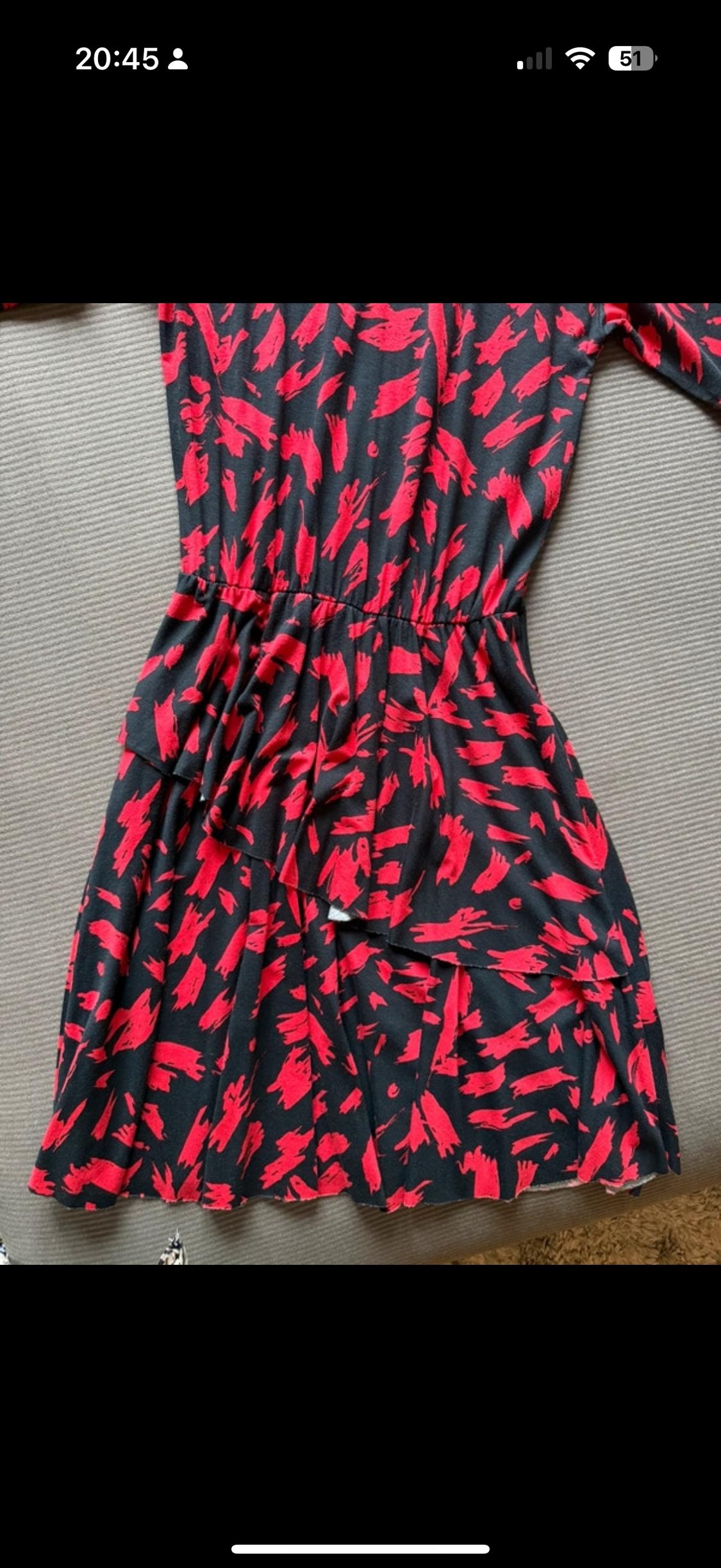 GATHERED PRINTED DRESS - Image 4