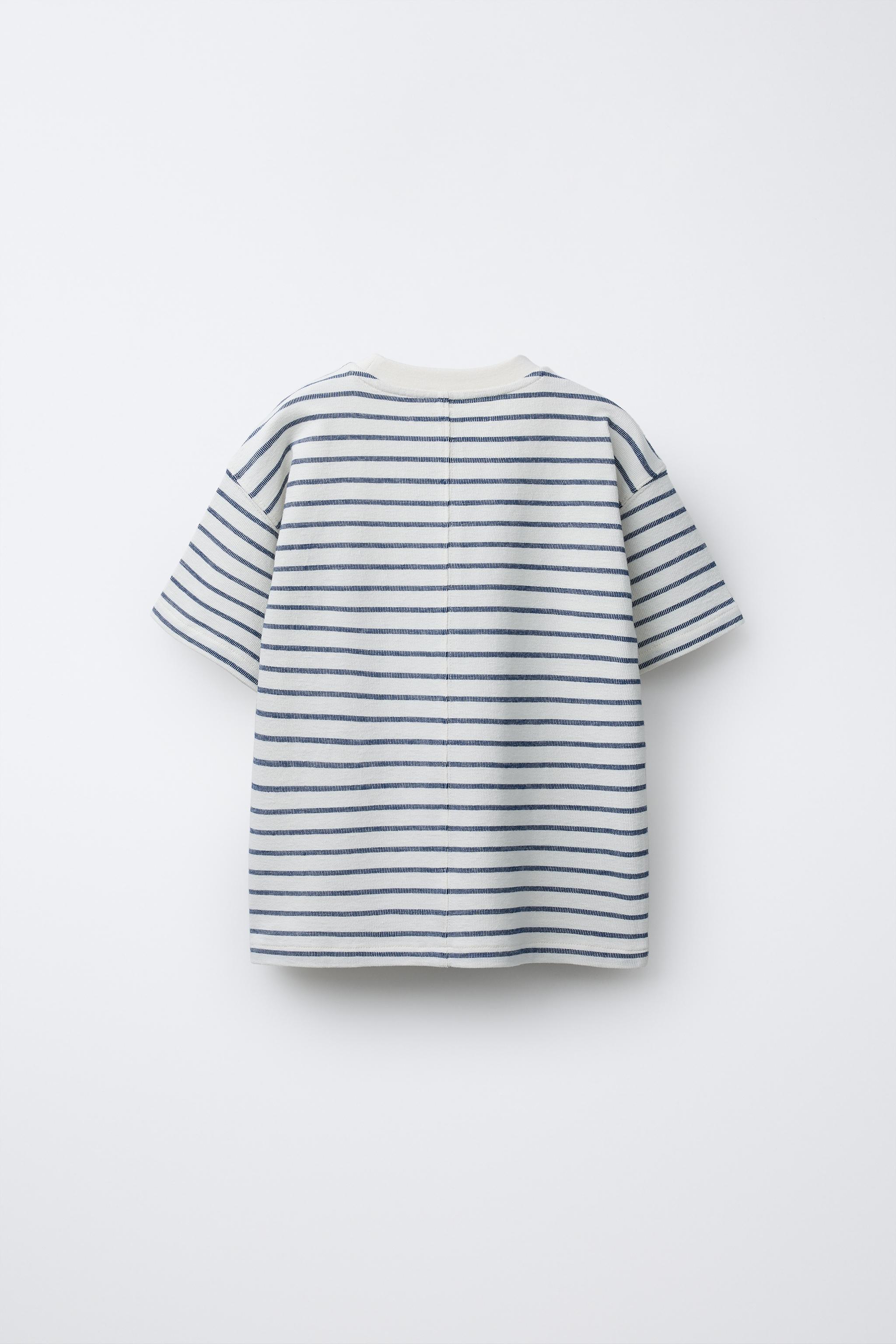 Tシャツ・カットソー Opening Project Identity Multi Stripe T Shirt Cream T-shirt - OPENING PROJECT