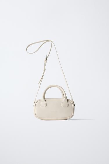 MINI BOWLING CROSSBODY BAG - Ecru White by Zara - Image 0