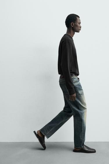 STRAIGHT-LEG JEANS - Mid-blue by Zara - Image 4