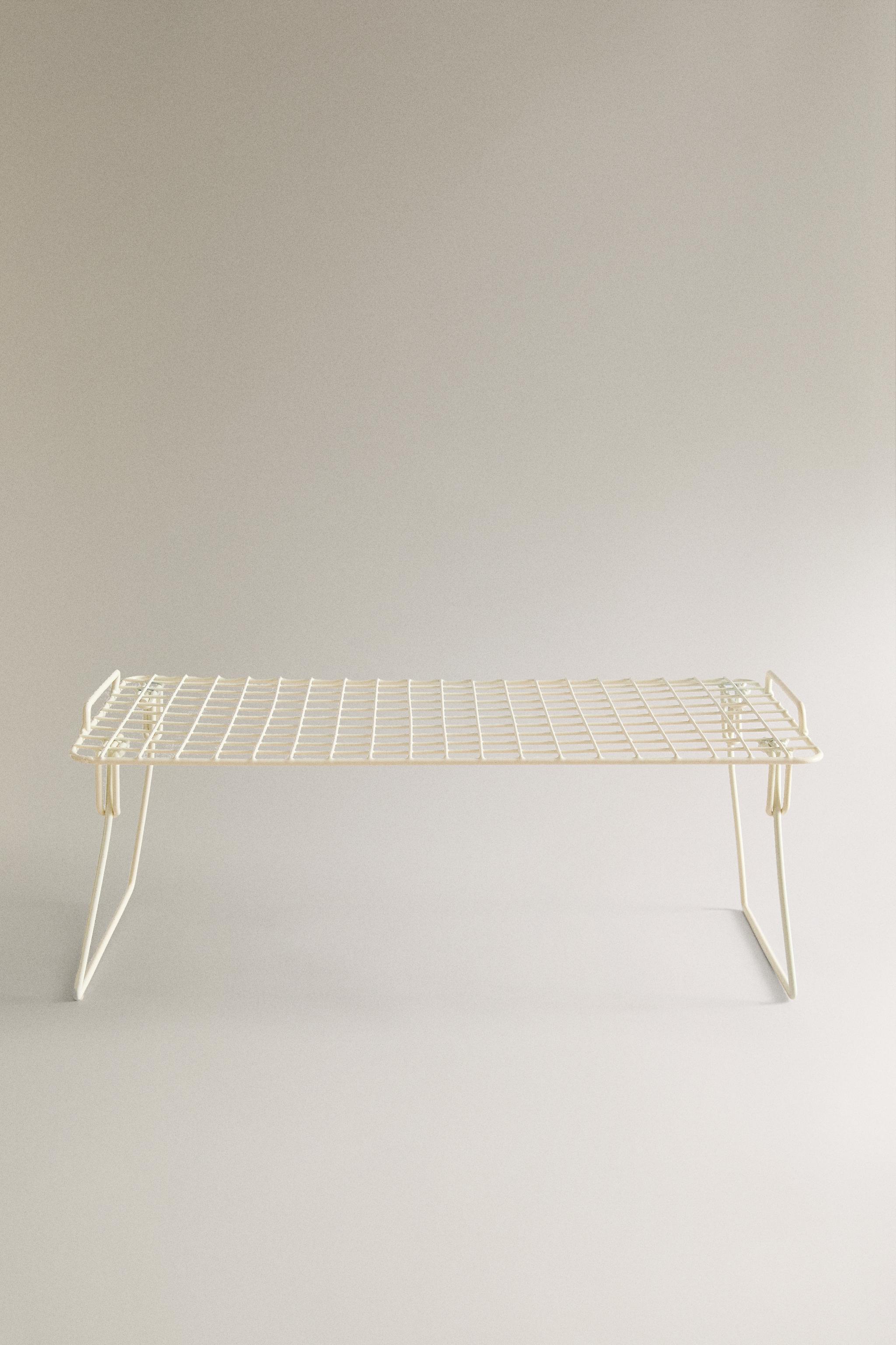 FOLDABLE LACQUERED METAL RACK - Cream | ZARA United States