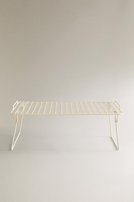FOLDABLE LACQUERED METAL RACK