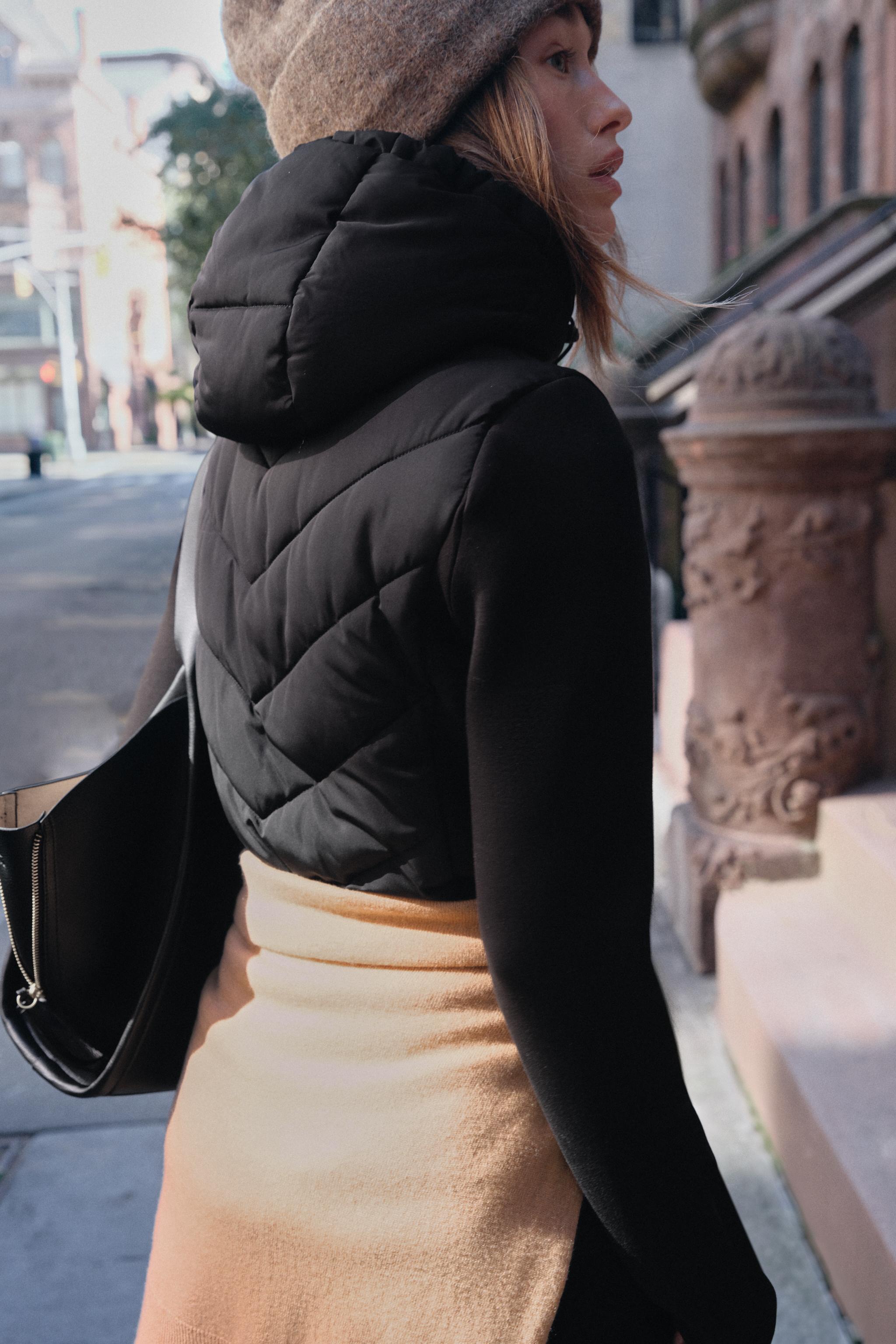 COMBINATION HOODED PUFFER JACKET