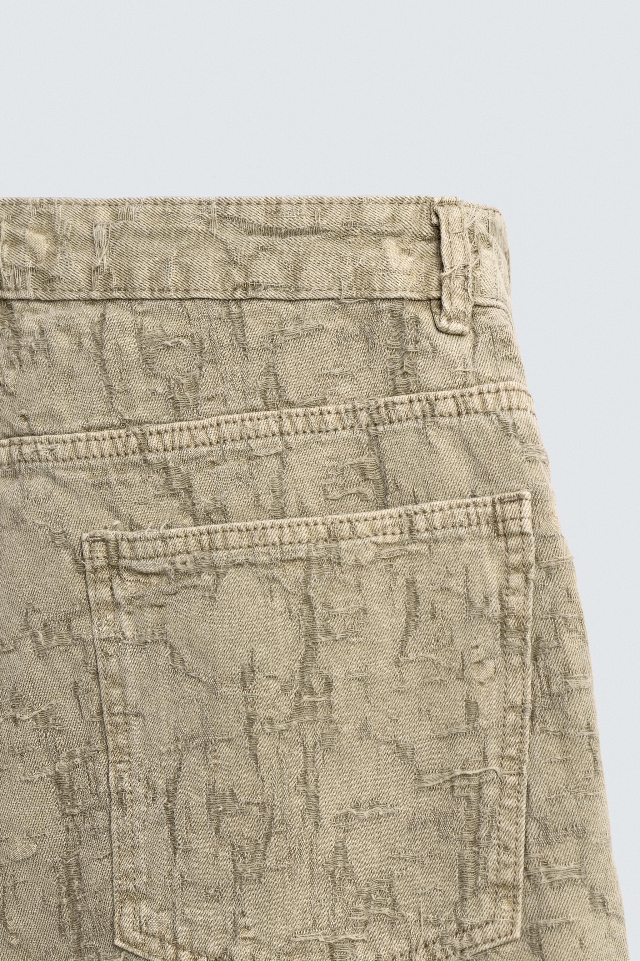 STRAIGHT FIT JACQUARD PANTS