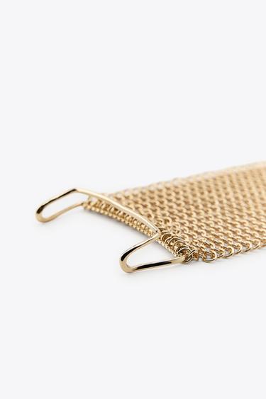 METAL MESH BRACELET - Golden by Zara - Image 2