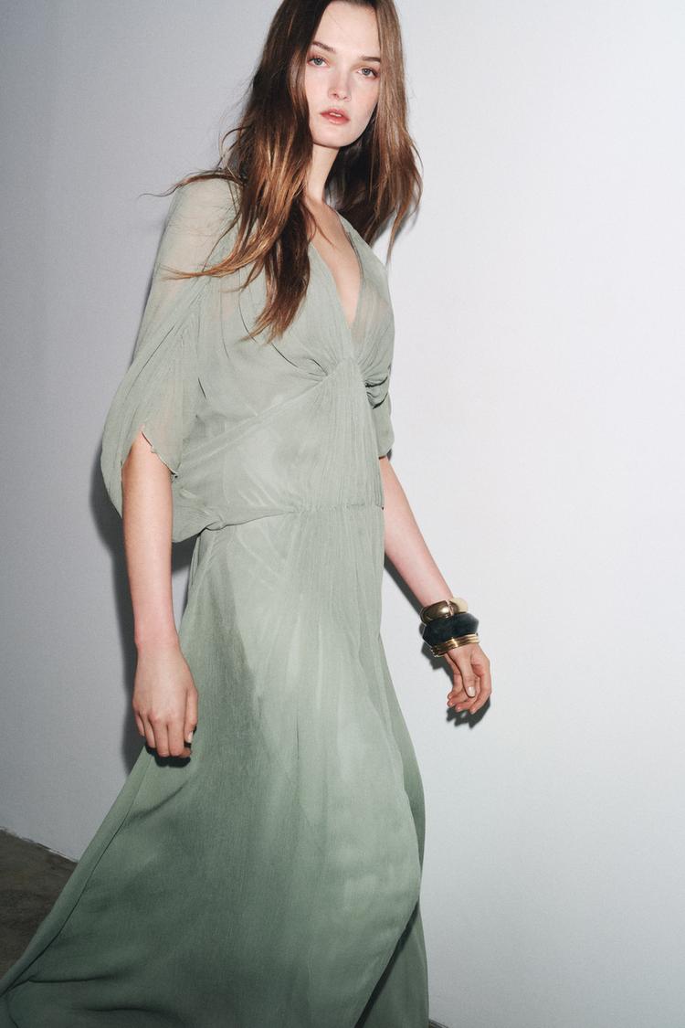 Zara Wholesale Zara Maglia Con Spalline VESTITO DRAPPEGGIATO ZW