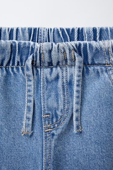 FLUID RIPPED WIDE-LEG JEANS - Mid-blue by Zara - Image 2