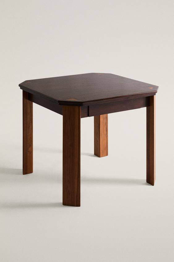 OCTAGONAL WOODEN TABLE - Black by Zara - Image 0