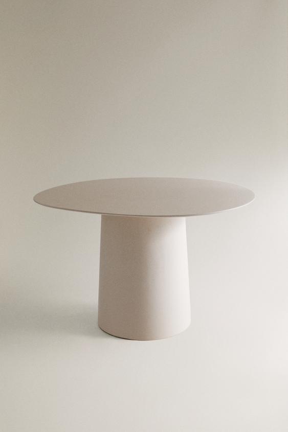 TABLE RONDE CIMENT EXTÉRIEUR - Blanc cassé de Zara - Image 0