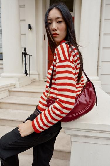 SAC PORTÉ ÉPAULE OVALE - Rouge de Zara