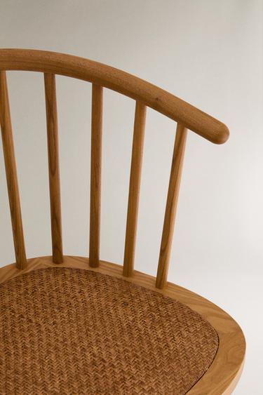 CHAISE FRÊNE ET ROTIN - Beige clair de Zara - Image 2