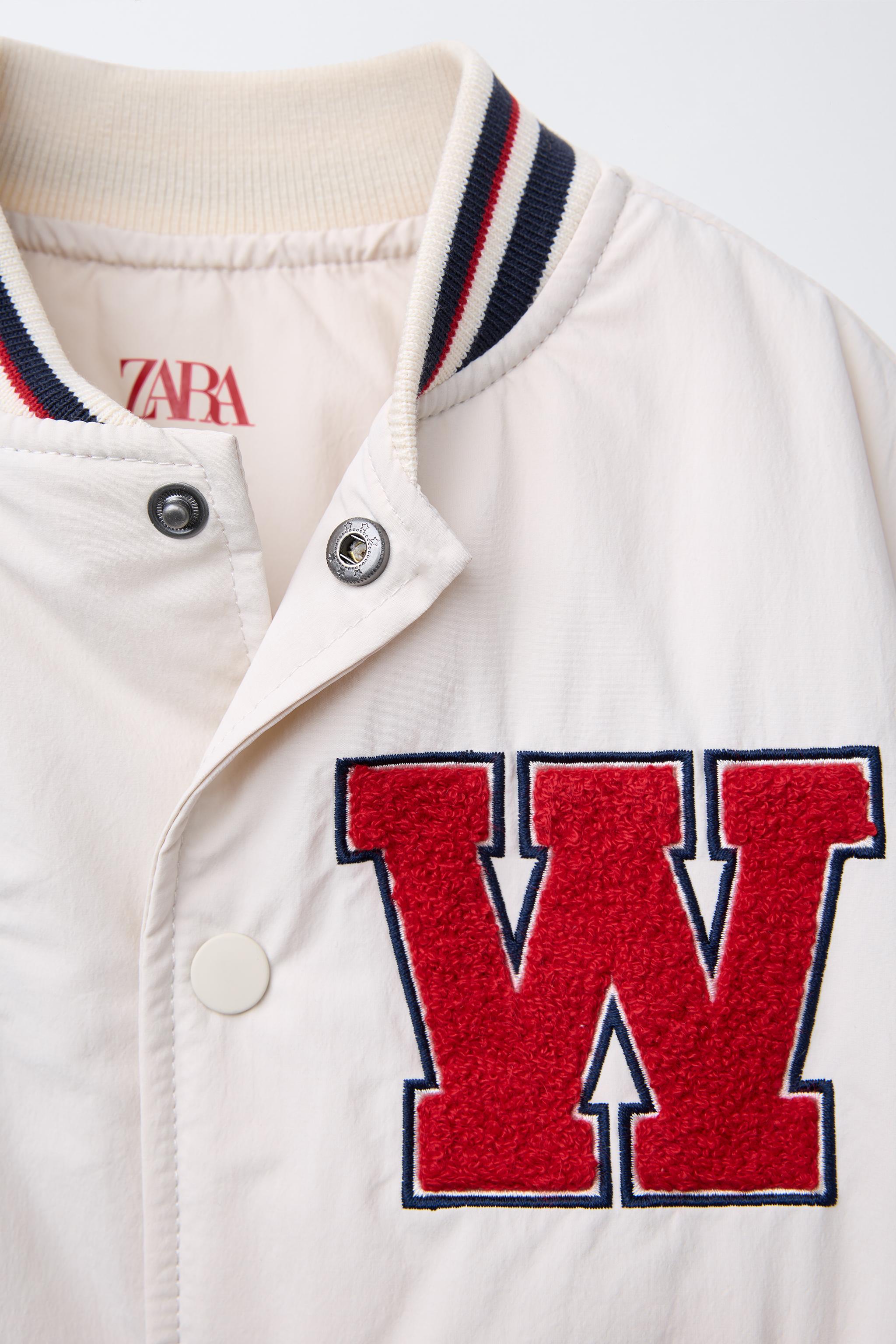 VARSITY テクニカルボンバージャケット - エクリュ | ZARA Japan