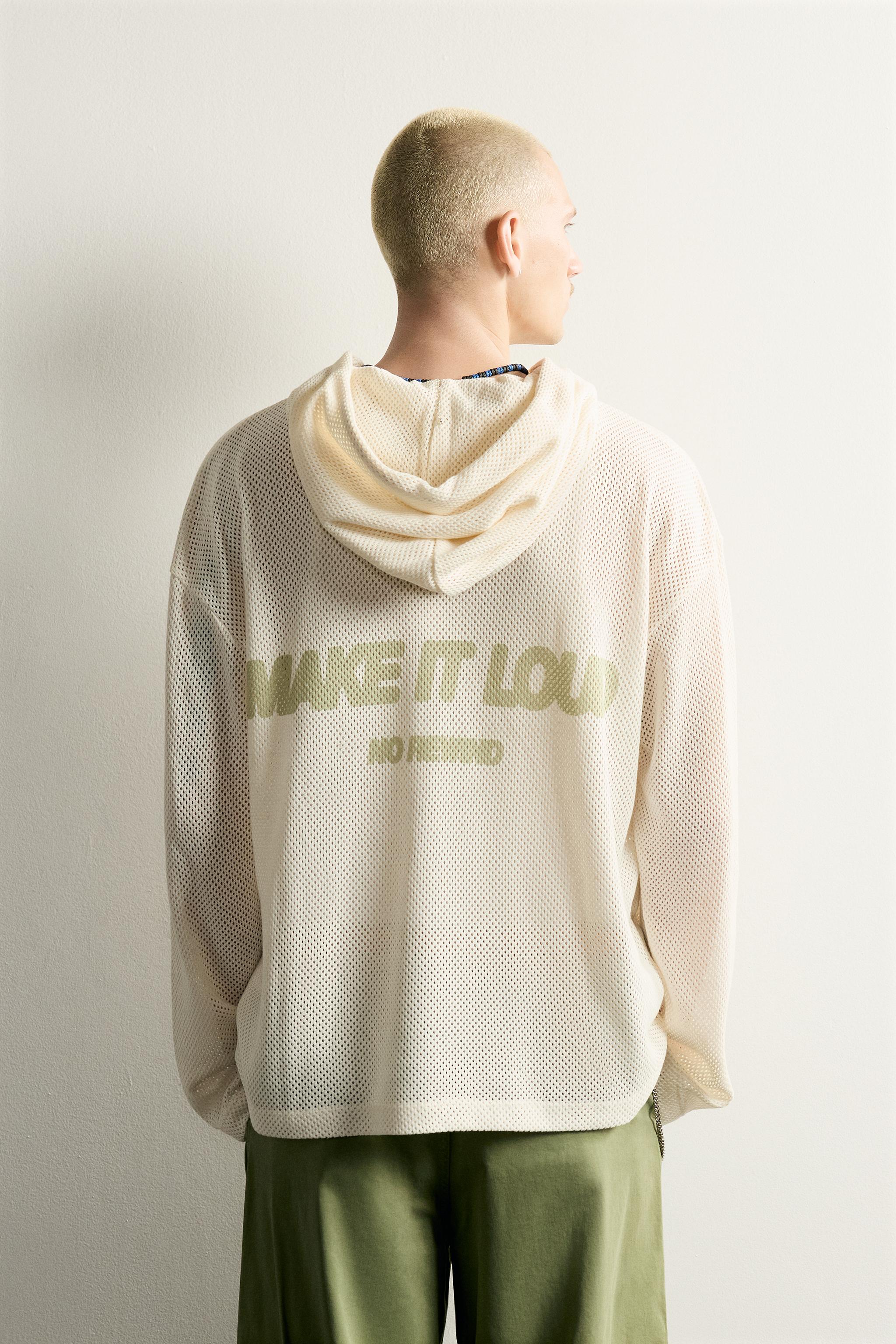 Zara RELAXED FIT KAPÜŞONLU SWEATSHIRT görsel 3