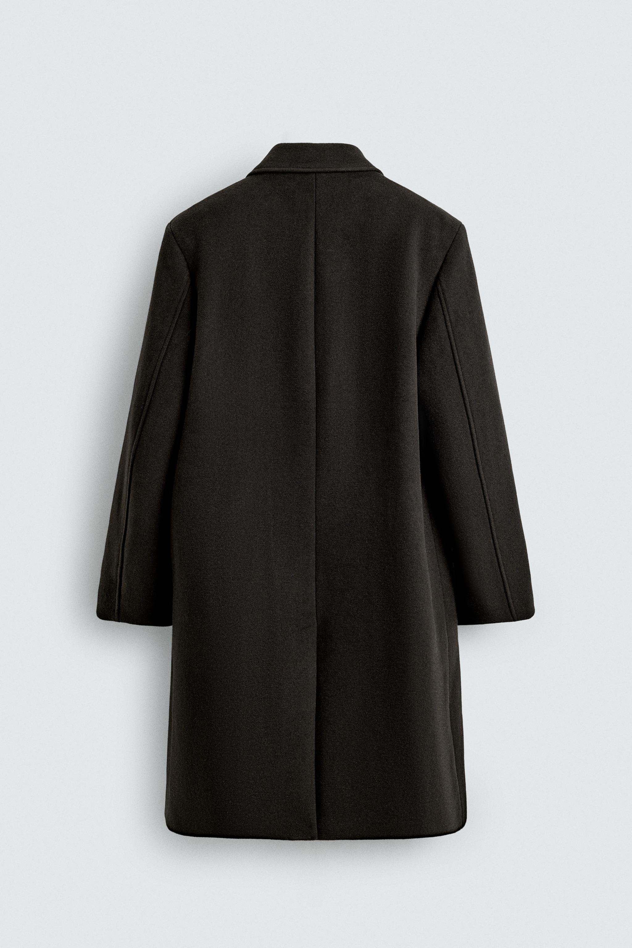 DOUBLE-BREASTED WOOL COAT