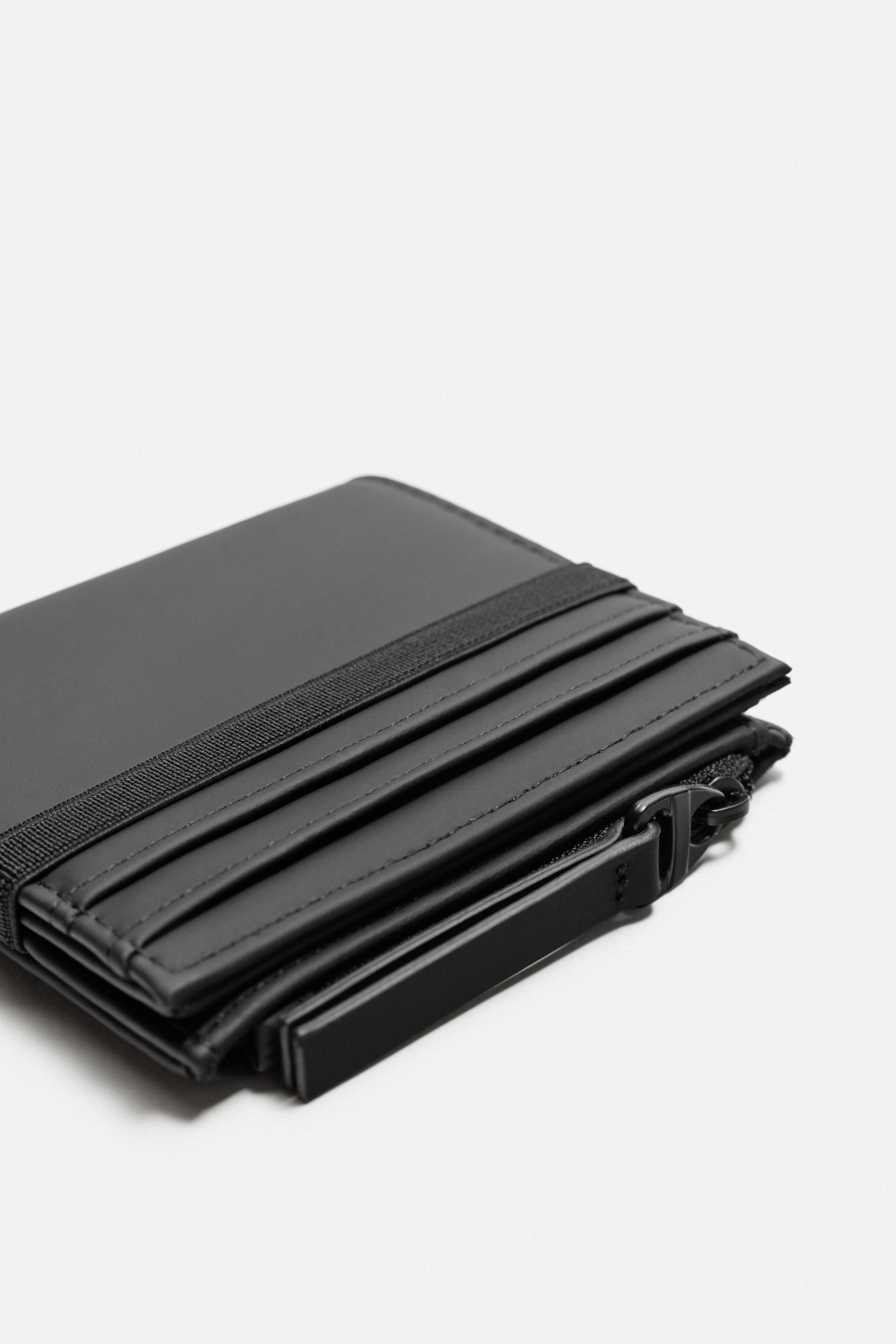 ラバーフィニッシュ コインパース付きウォレット - カーキ