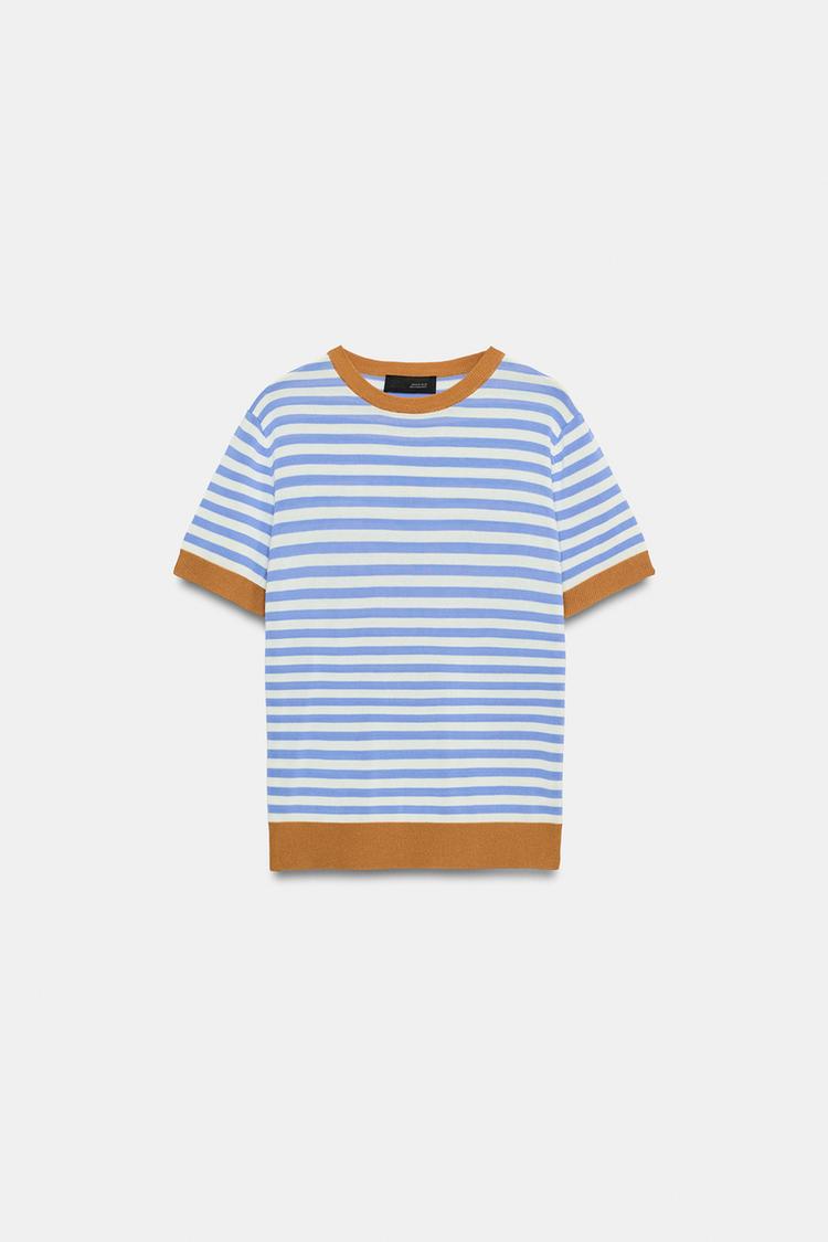 STRIPED KNIT TOP