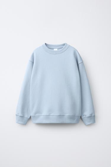 Zara PLAIN SWEATSHIRT - Sky blue