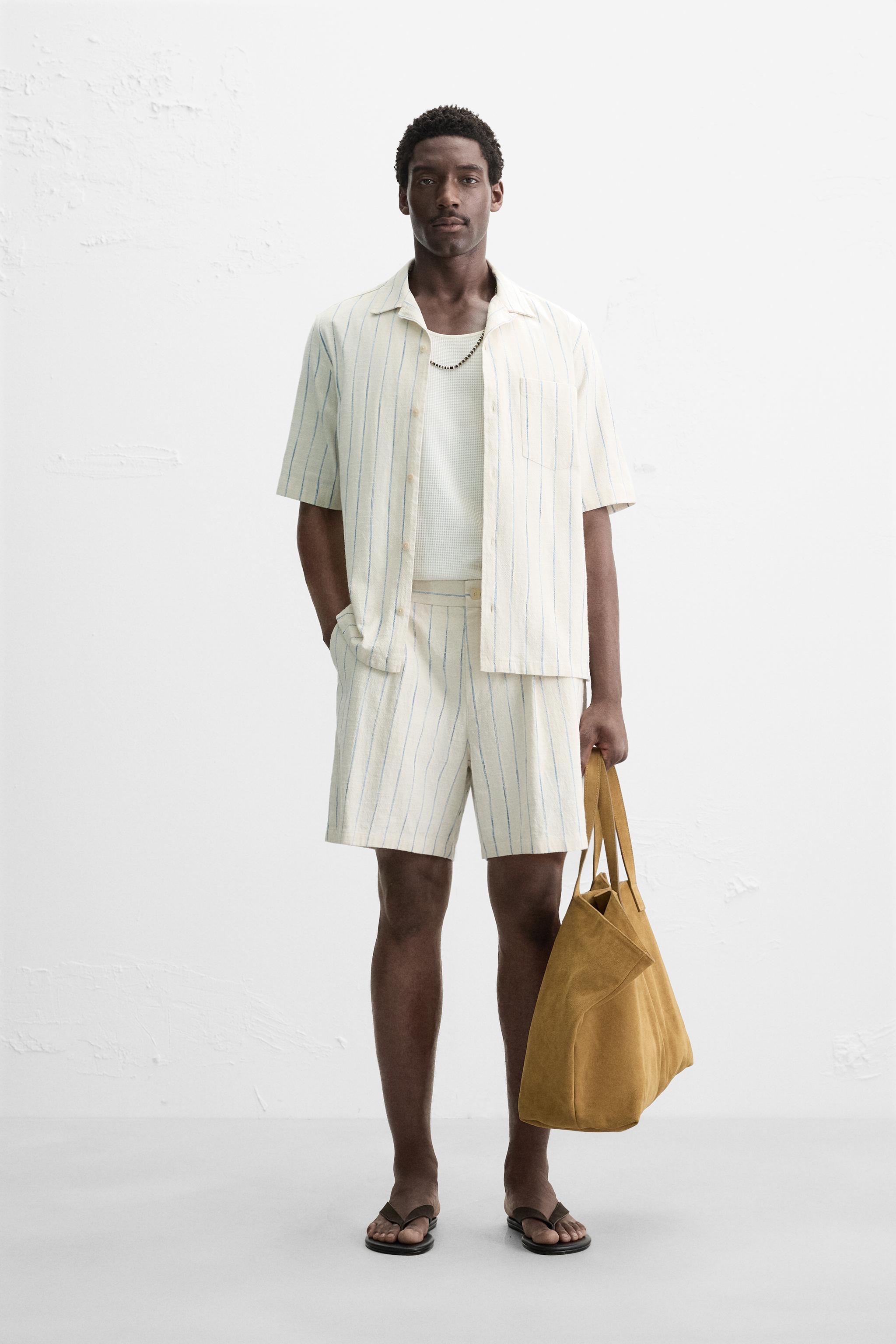 小物 RELAXFITsupermarket BENJAMIN sundaysbest 3sixteen - Cabana Shirt - Sage Ticking Stripe – Withered Fig
